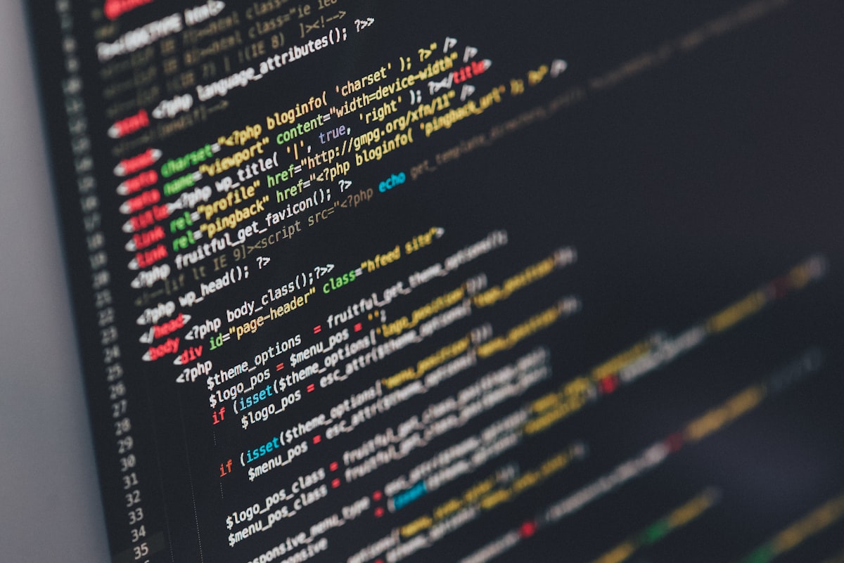 Source code on a developer screen — comparing Flutter and React Native frameworks